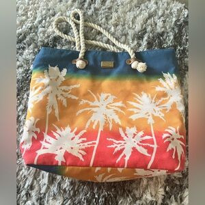 Tropical Multicolor Canvas cotton Tote Bag